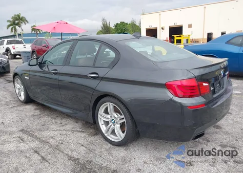 2013 BMW 550I из США, поврежденный, VIN WBAFR9C55DC271603